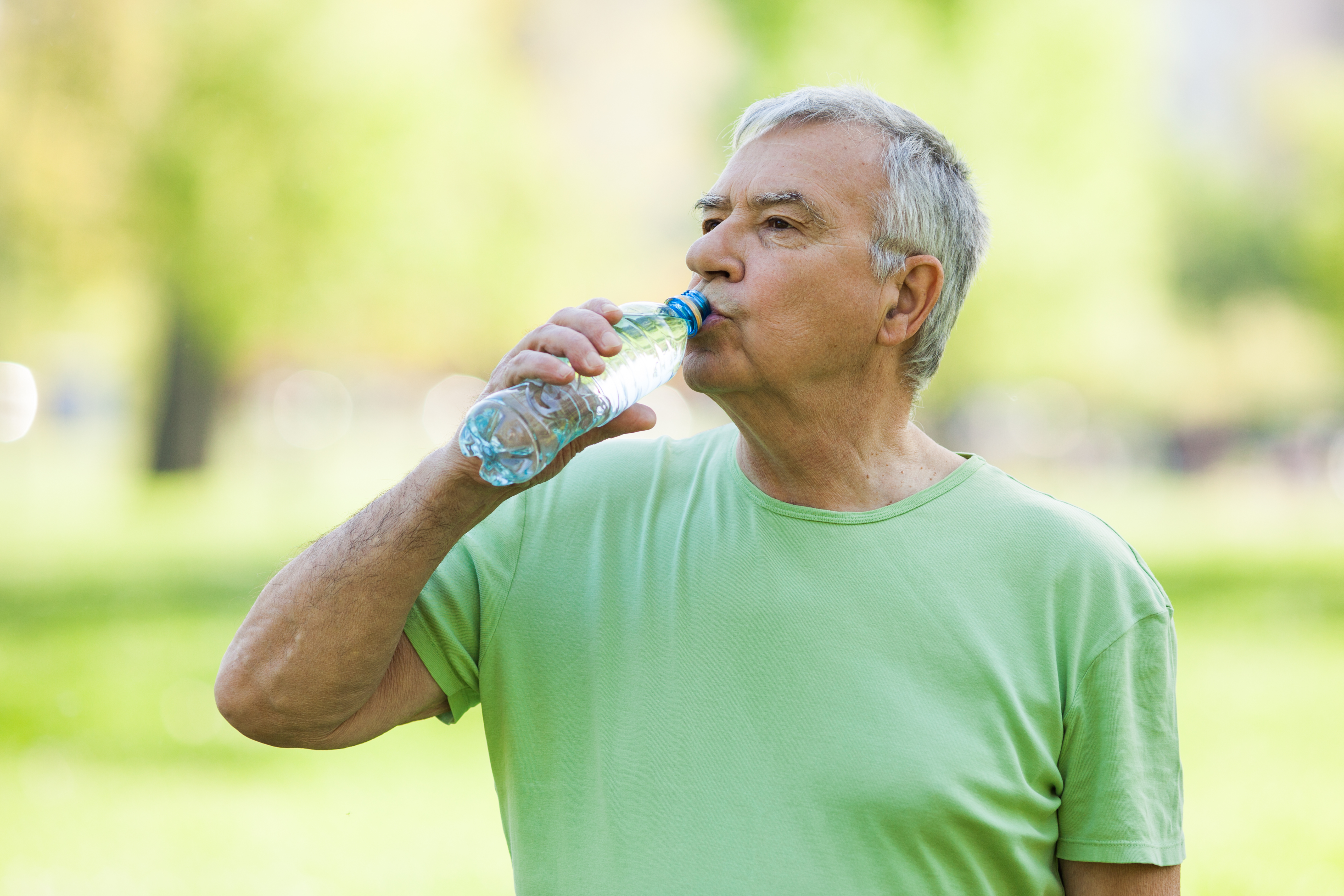 Senior drinking water